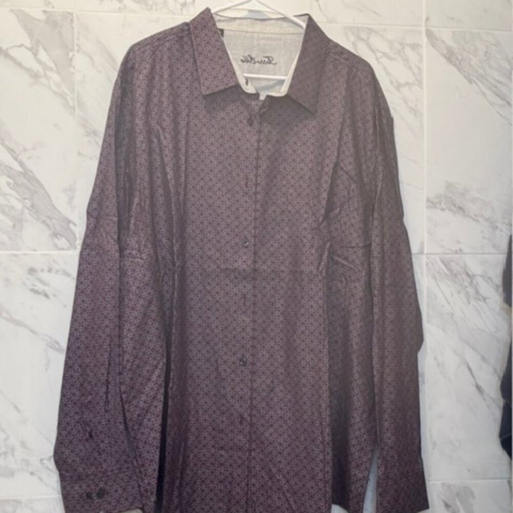 XXXL Tasso Elba Long Sleeve Button Dress Shirt